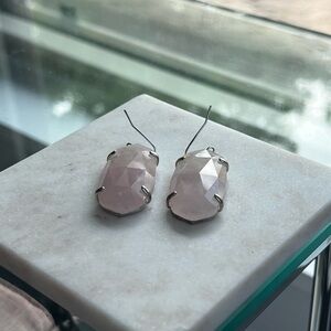 Kendra Scott Elegant Pink Stone Earrings